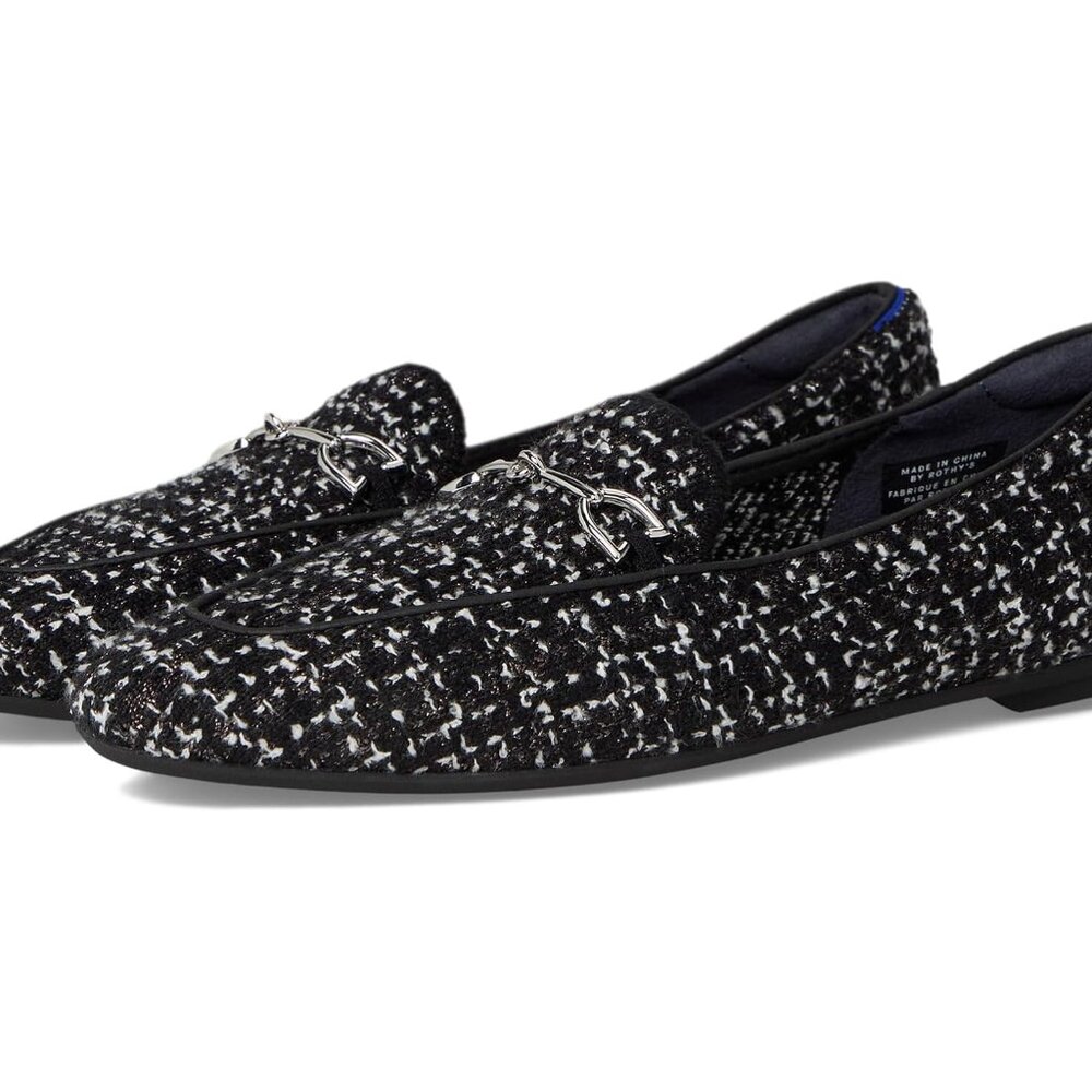 Rothy’s The Double Bit Loafers – Black & White Almond Toe - Picture 7 of 7